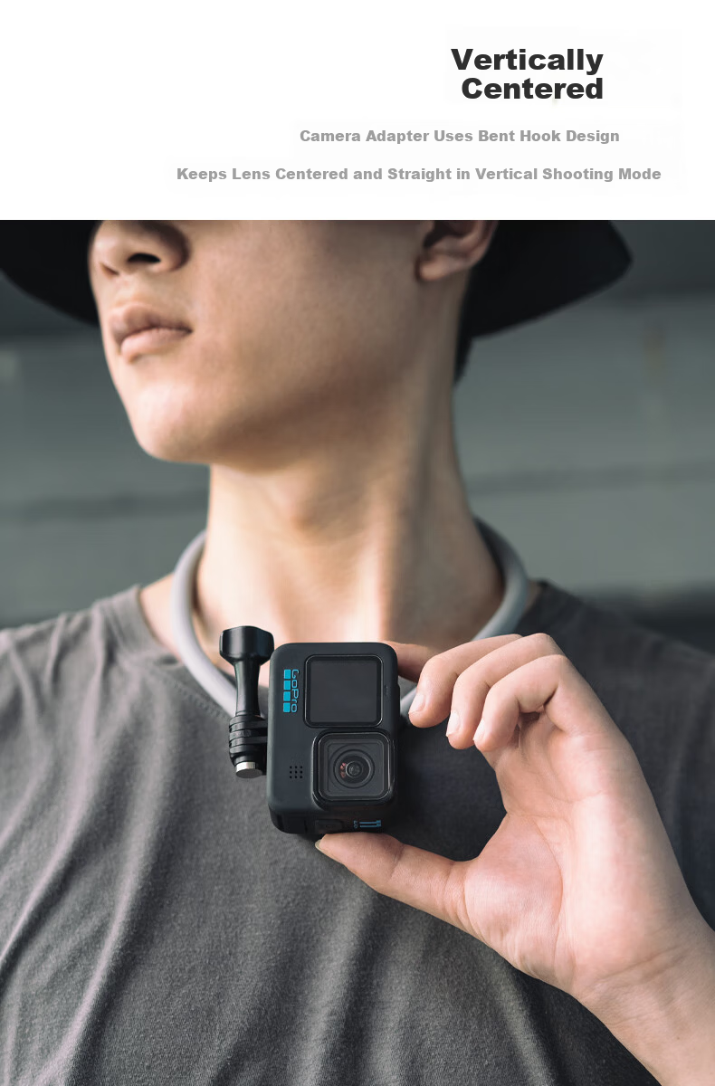 SUREWO Magnetic Neck Strap Mount for DJI Action 5 Pro/6/4, GoPro, Yingshi, Insta360 Ace Pro 2 Sports Camera Chest Mount Accessories 7