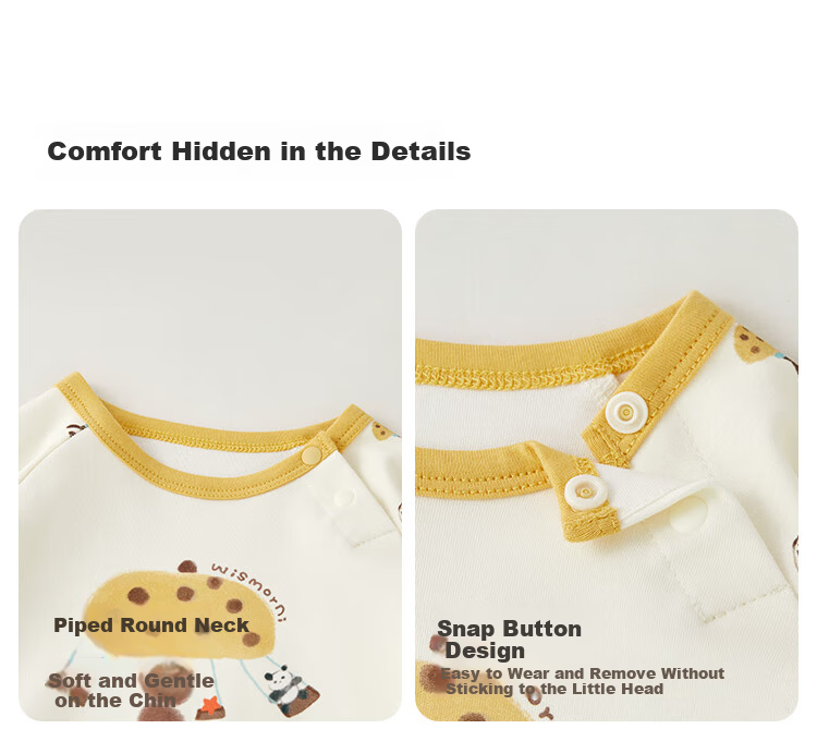 Weishi Muni Baby Romper Spring and Autumn Infant One-piece A-Class Toddler Triangle Bodysuit Crawling Suit 6