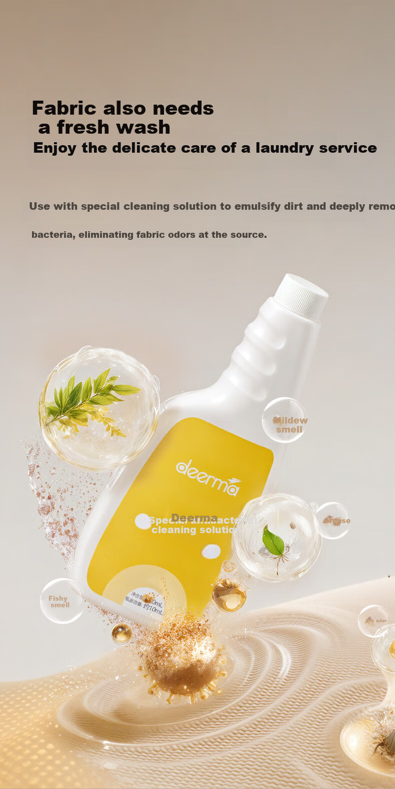 Deerma BY100S Fabric Cleaning Machine Multifunctional Vacuum and Spray Extractor for Home Carpet Curtain Sofa Cleaning 10