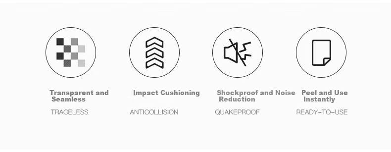 Cuttlefish Anti-Collision Door Handle Protector Silicone Door Bumper Pads 5-Pack 2