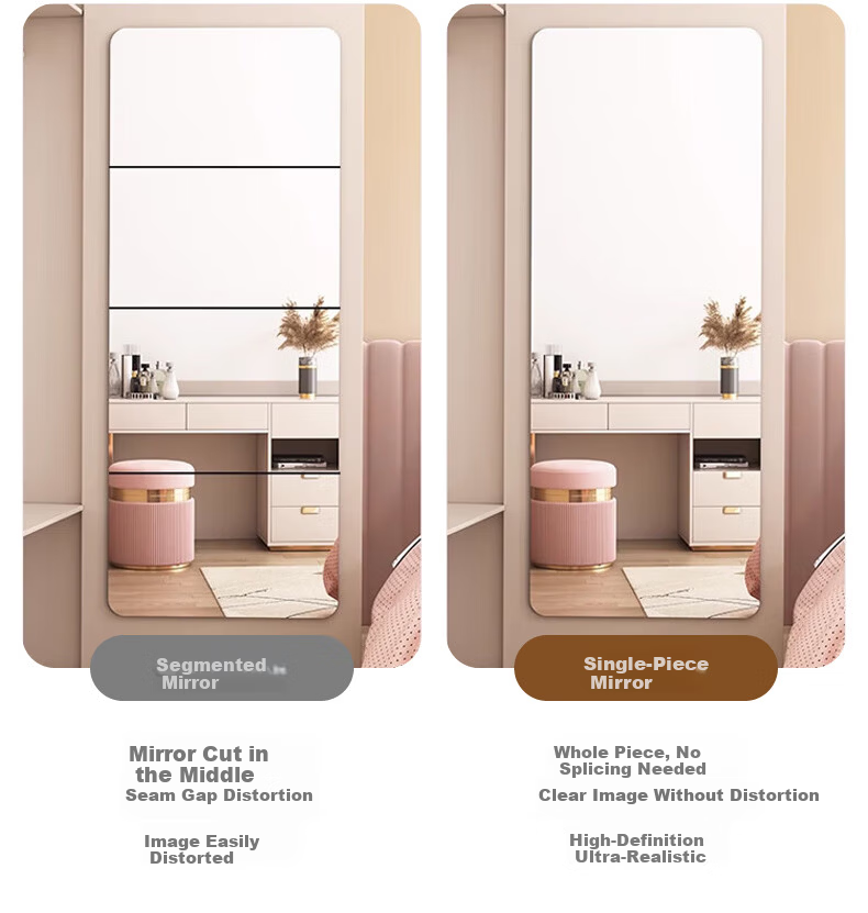 Xiaojiangcai Acrylic Soft Mirror Wall Sticker Self-Adhesive Full-Length Dressing Mirror for Home Dormitory 30x80cm 8