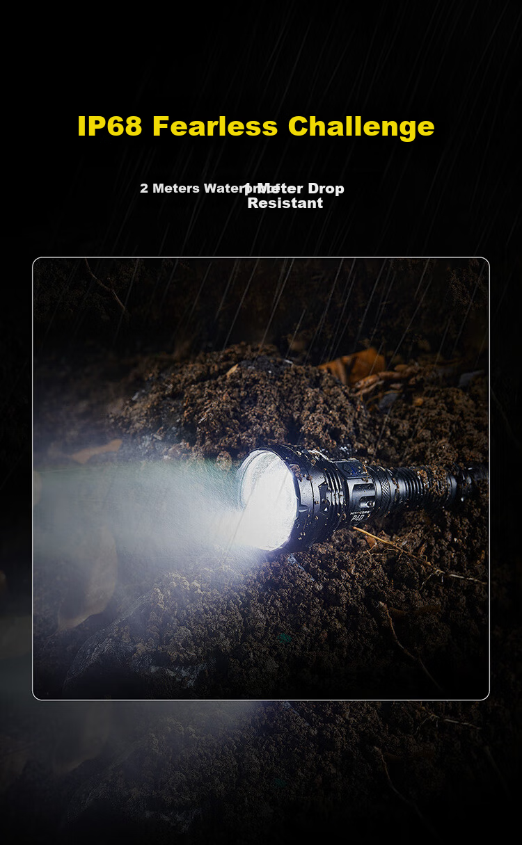 NITECORE P40 Dual Light Source Long-Range LED Flashlight Outdoor High Brightness High Power 10