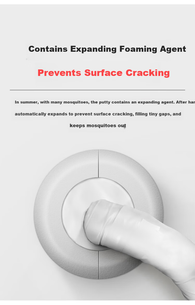 Shuangwei Air Conditioner Hole Sealing Putty Sealant Clay Air Conditioner Hole Blocking Putty Plugging Putty Wall Hole Repair Sealant Clay *8 + Split Decorative Ring *2 Set K9 3