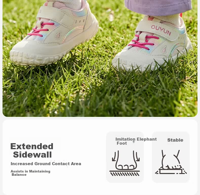 OUYUN Infant Toddler Walking Shoes Summer Baby Boys Girls Anti-Collision Soft Sole Non-Slip Shoes Classic Blue Size 20 8