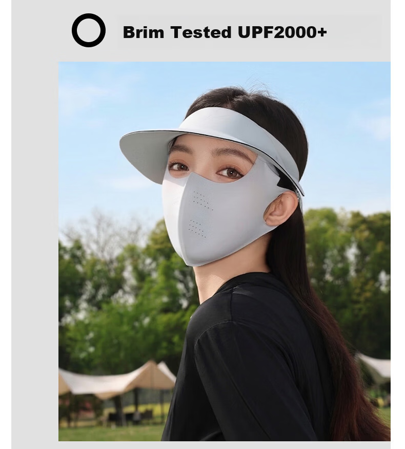 Muerxi Full Face Sun Protection Mask with Neck Guard, Ice Silk Breathable Outdoor Cycling Face Cover, Sports Sun Protection Mask 7
