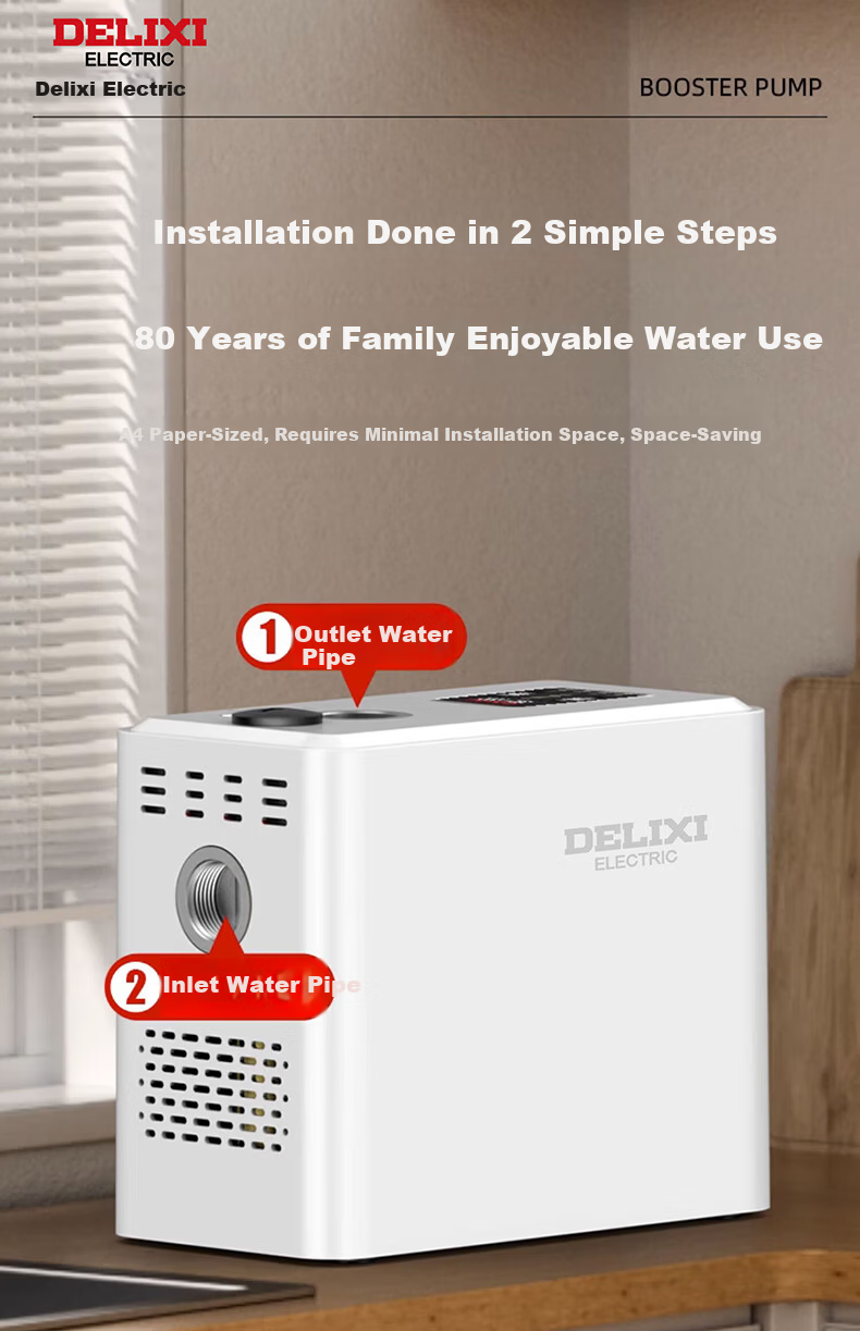 DELIXI Variable Frequency Booster Pump Household Fully Automatic Self-Priming Pump Little White Whale Whole House Water Heater Tap Water Pipeline Booster Pump 21