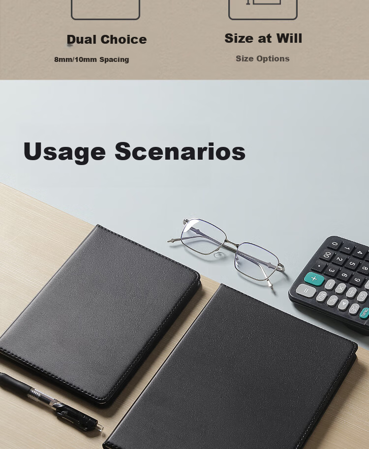 JD Jingzao 16K 80-Sheet Classic Leather Business Notebook Office Supplies Meeting Diary Journal Stationery 6