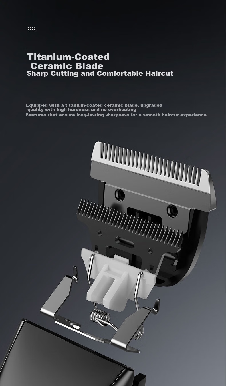 Qiman Professional Hair Clipper Electric Hair Trimmer Upgraded 2-Speed Power Men's Home Barber Haircut Tool 16