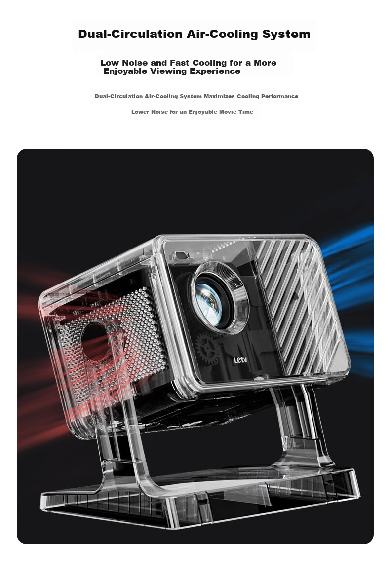 LeTV TV Projector Home Bedroom Living Room Ultra HD Home Theater Smart Portable Projector Mobile Phone Projection TV X212 (Electric Focus) 10