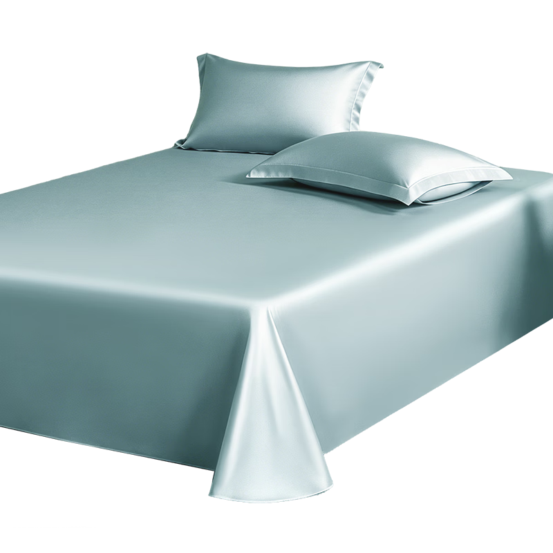 FUANNA Pure Cotton Summer Bed Sheet 120s Double-Strand Long-Staple Cotton Sateen Bedspread Dormitory Single 1.2m x 2m Bed