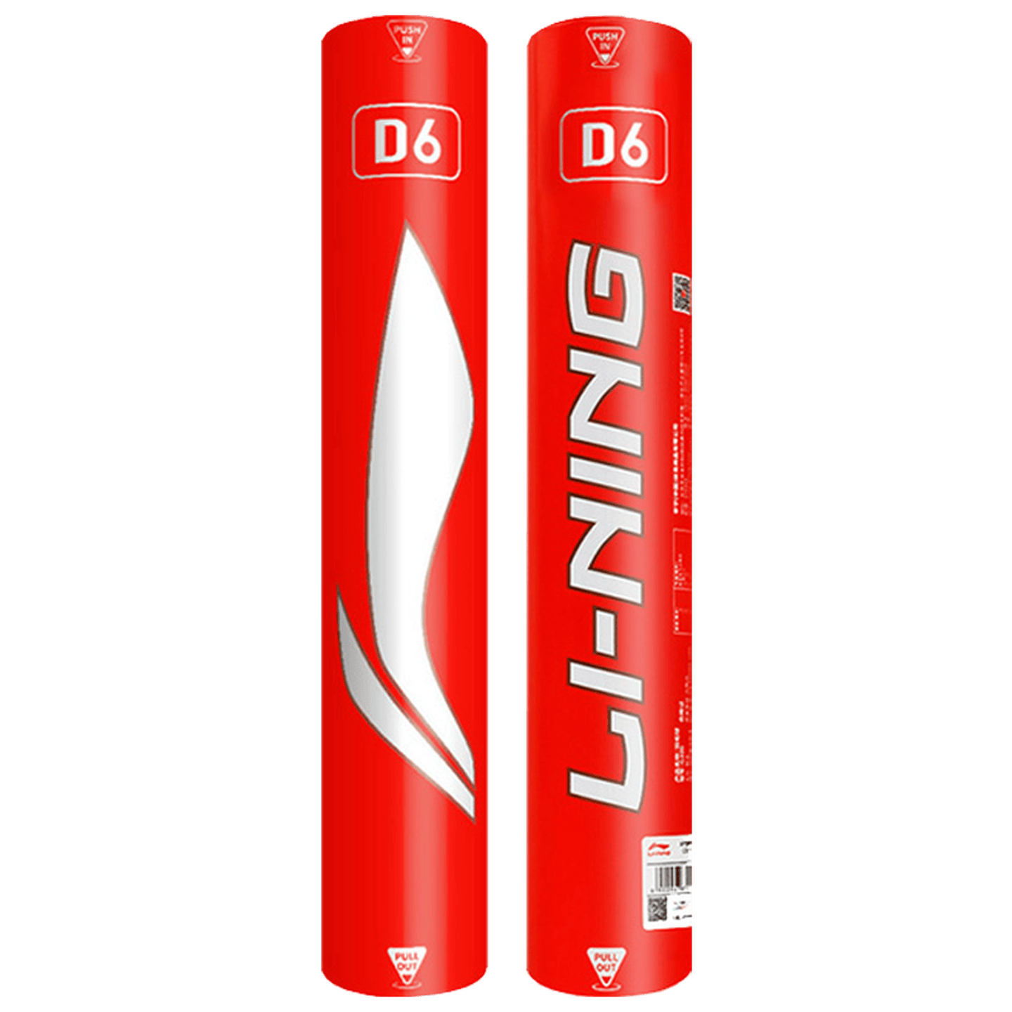 LI-NING D6 Feather Badminton Shuttlecocks Training and Competition Durable Stable Flight Tube of 12 D6-77 Speed