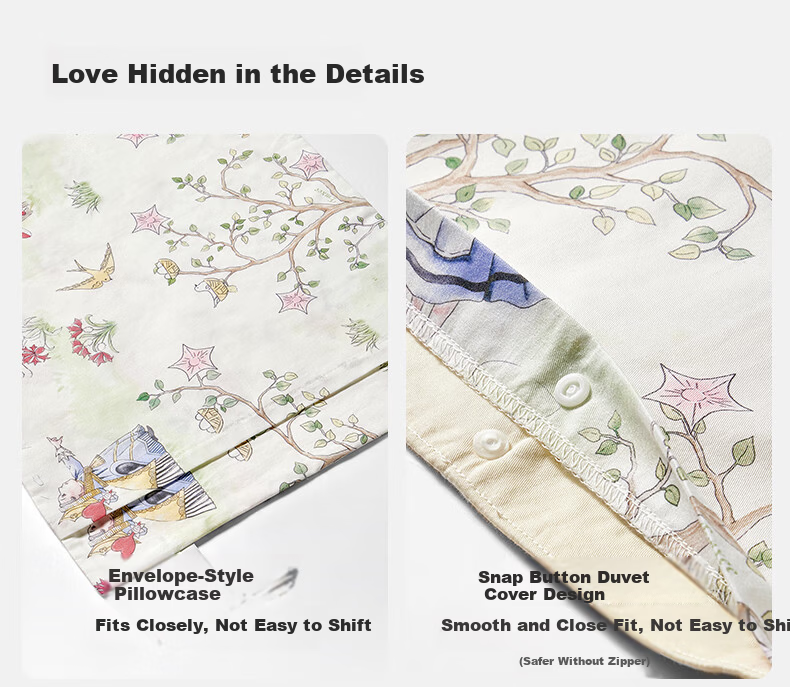 EMXEE Kindergarten Quilt Three-Piece Set Six or Seven-Piece Set Pure Cotton Bedding Duvet Cover Swan Dance 18