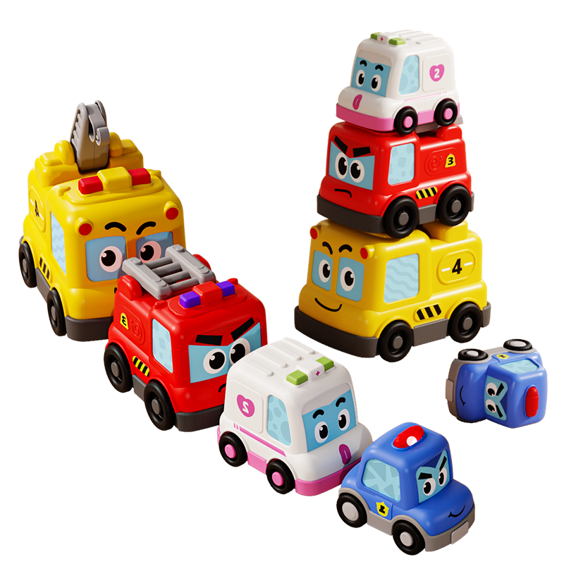 Aojia Baby Magnetic Snap-on Train Educational Electric Magnetic Small Train Inertia Toy Car Children's Birthday Gift