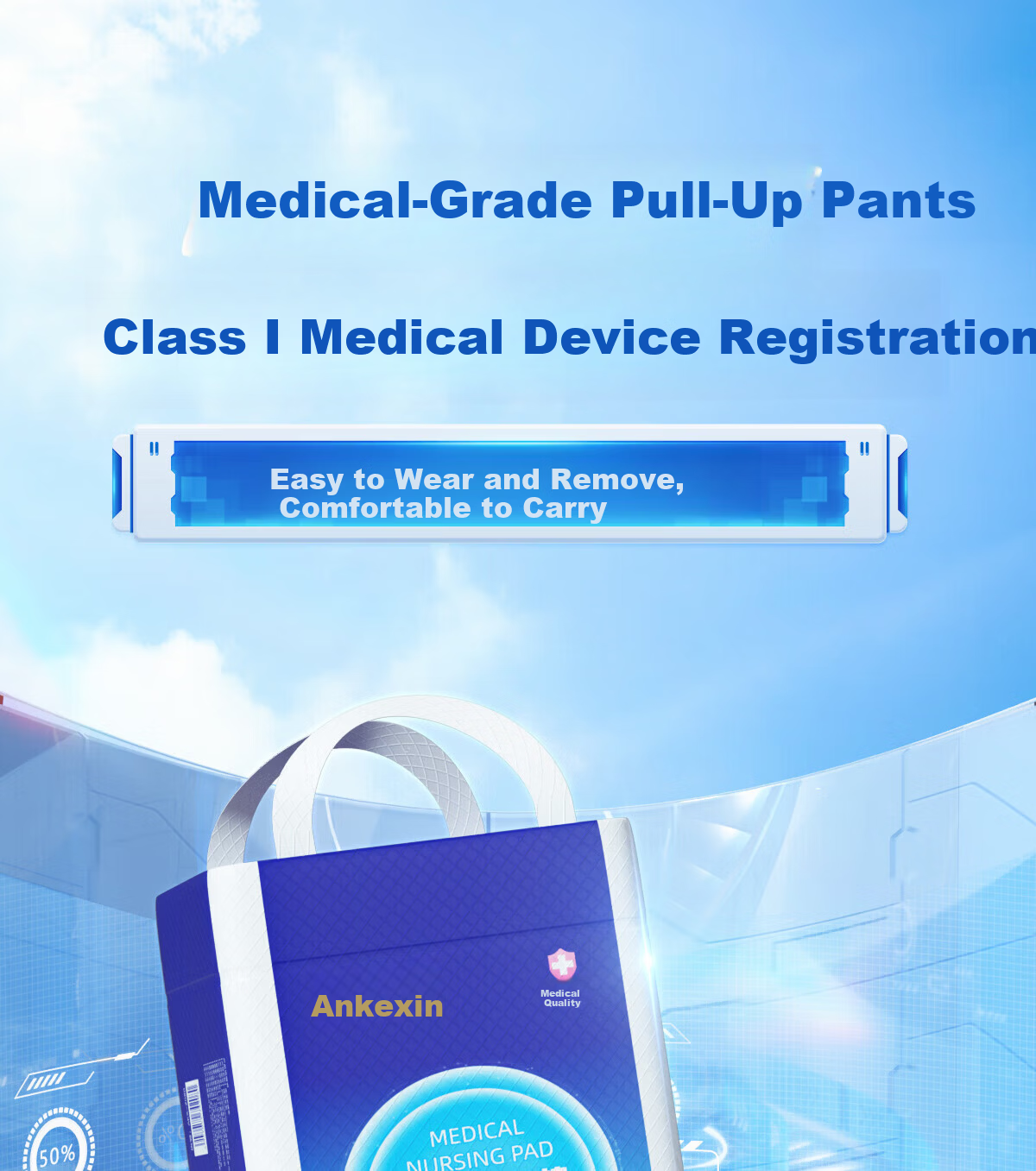 Anker New Medical Adult Pull-Up Diaper Pants M Size 20 Pieces for Elderly and Postpartum Women 1