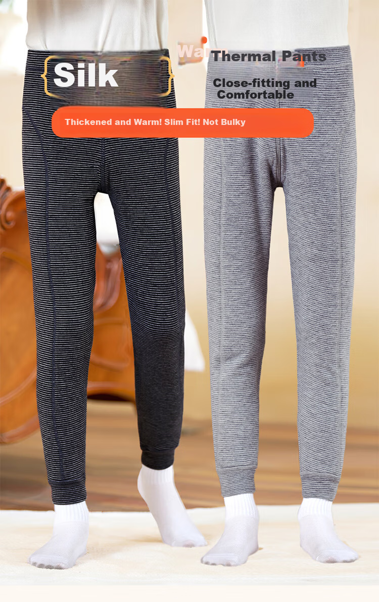 Yalu Children's Winter Thermal Fleece Thickened School Uniform Pants Silk Girls' Inner Wear Leggings 1