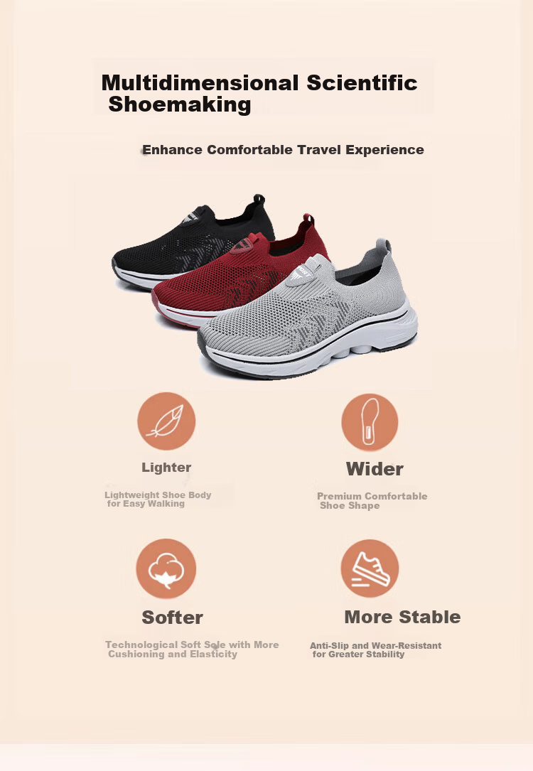 Anglerfish Old Beijing Cloth Shoes Women's Summer Breathable Mesh Slip-On Walking Shoes A6008 Gray Size 38 1