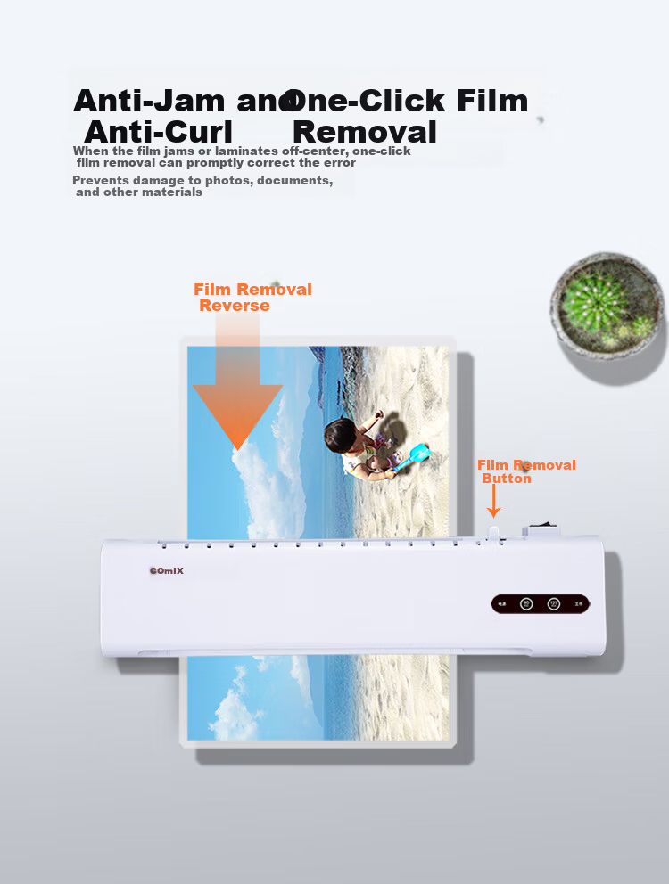 COMIX Photo Laminating Film, A4 Laminating Pouches, Photo Lamination Film, A4 Laminating Paper, Protective Film for Cards, A4 Laminating Paper, 100 Sheets/pack, QXA480 6