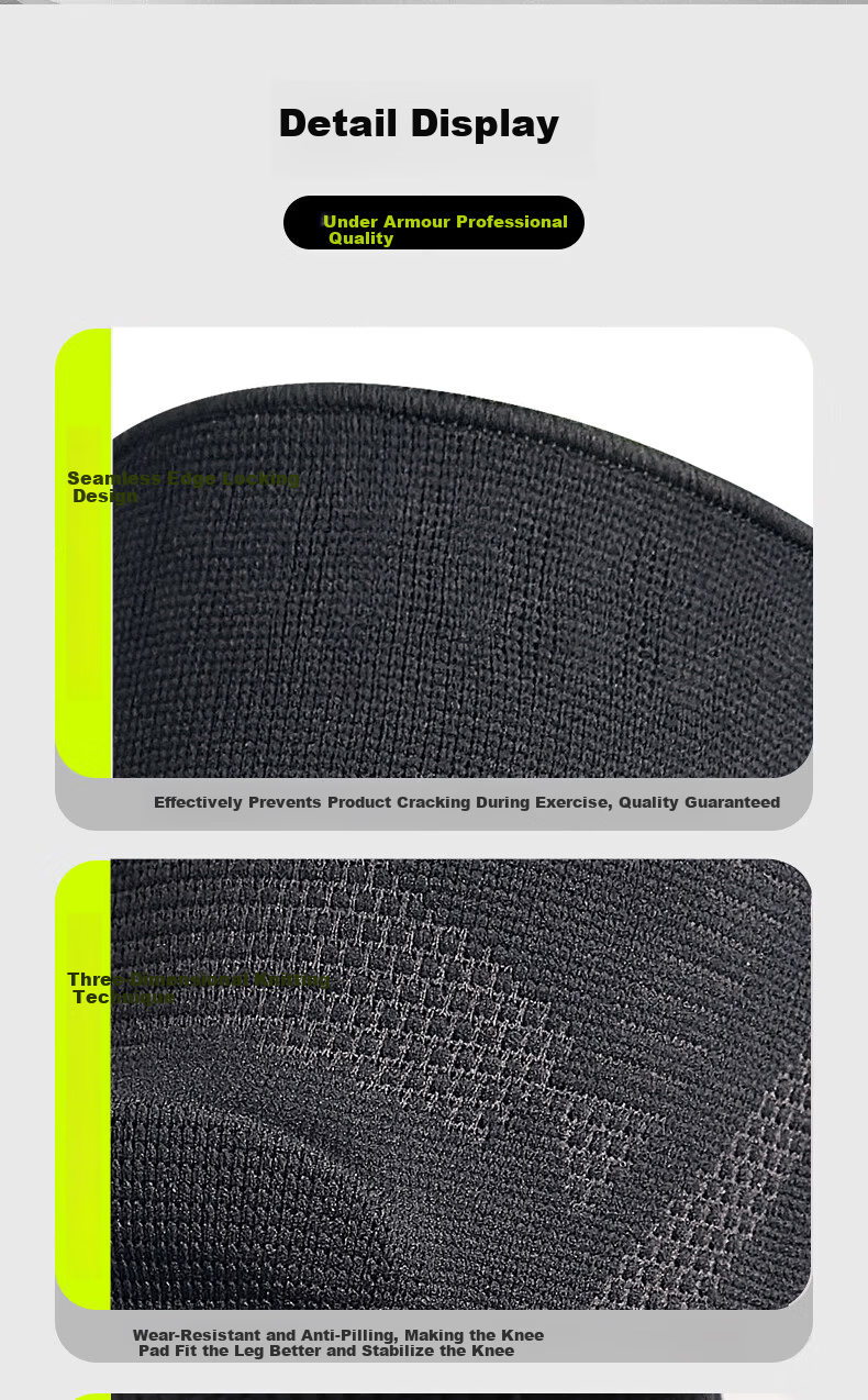 Under Armour Knee Pads Sports Summer Running Basketball Badminton Mountaineering Professional Cycling Jump Rope Knee Joint Support 3