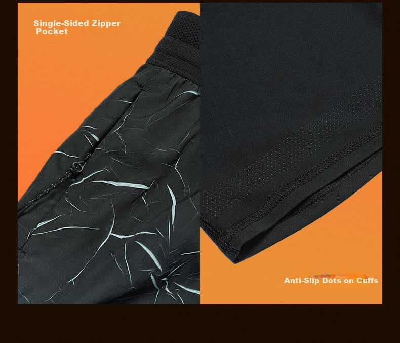 Xtep 2000KM PRO Men's Running Shorts Fake Two-in-One Breathable Quick-Dry Sports Training Five-Point Pants 10