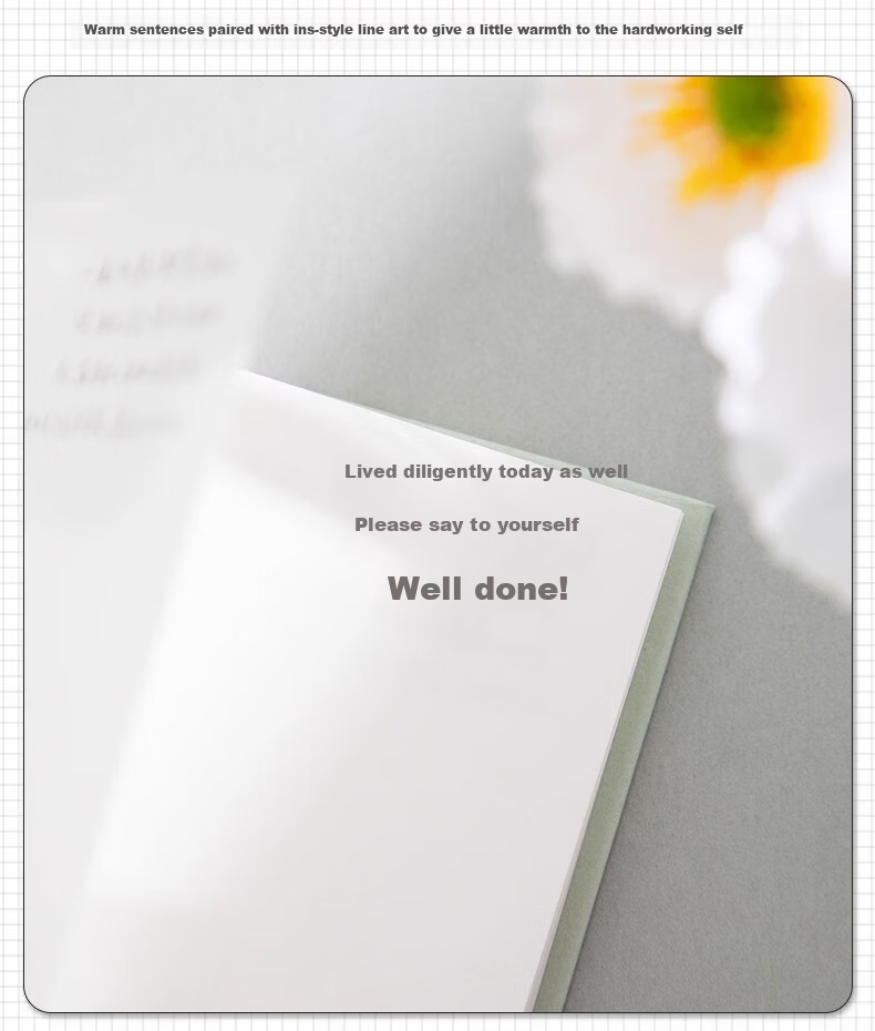 Shushan Personalized Minimalist Ins Style Artistic Notebook Exquisite Creative Diary (Light Silver Mouse Edition) Without Gift Box 3