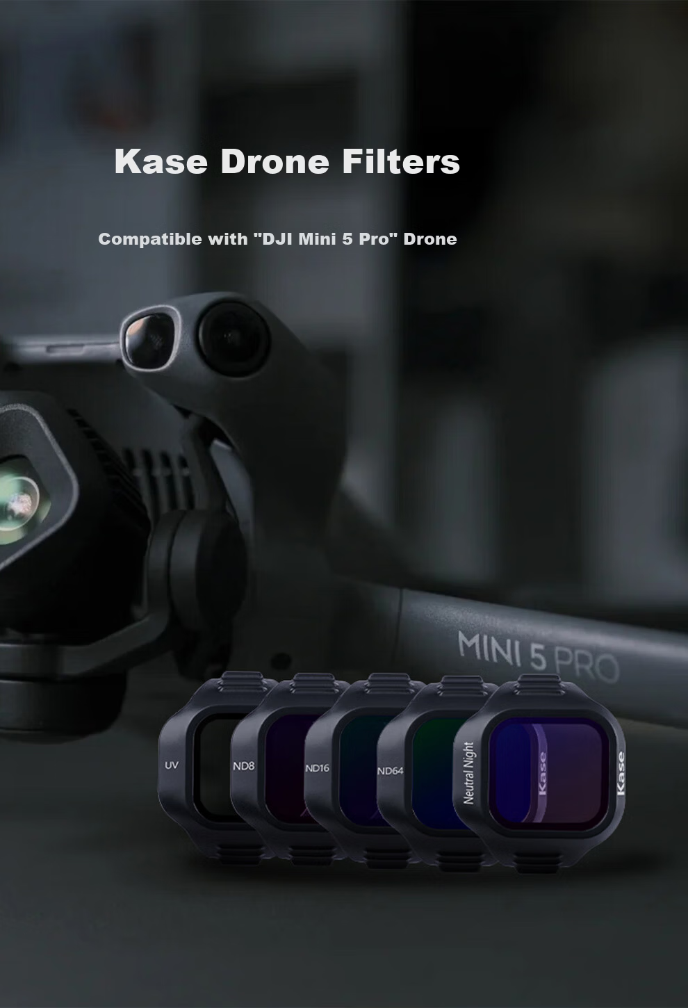 Kase DJI Mini 5 Pro Drone Camera Filter CPL Polarizer Lens for Aerial Photography 1