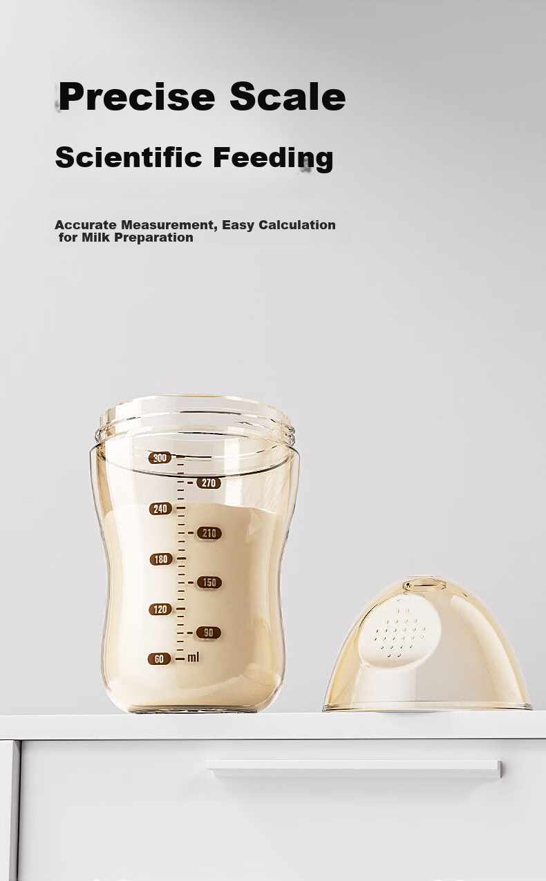 Beinai Love Straw Baby Bottle Infant Anti-Drop Leak-Proof Large Capacity PPSU Weaning Straw Cup 300ML for 6 Months and Above 7