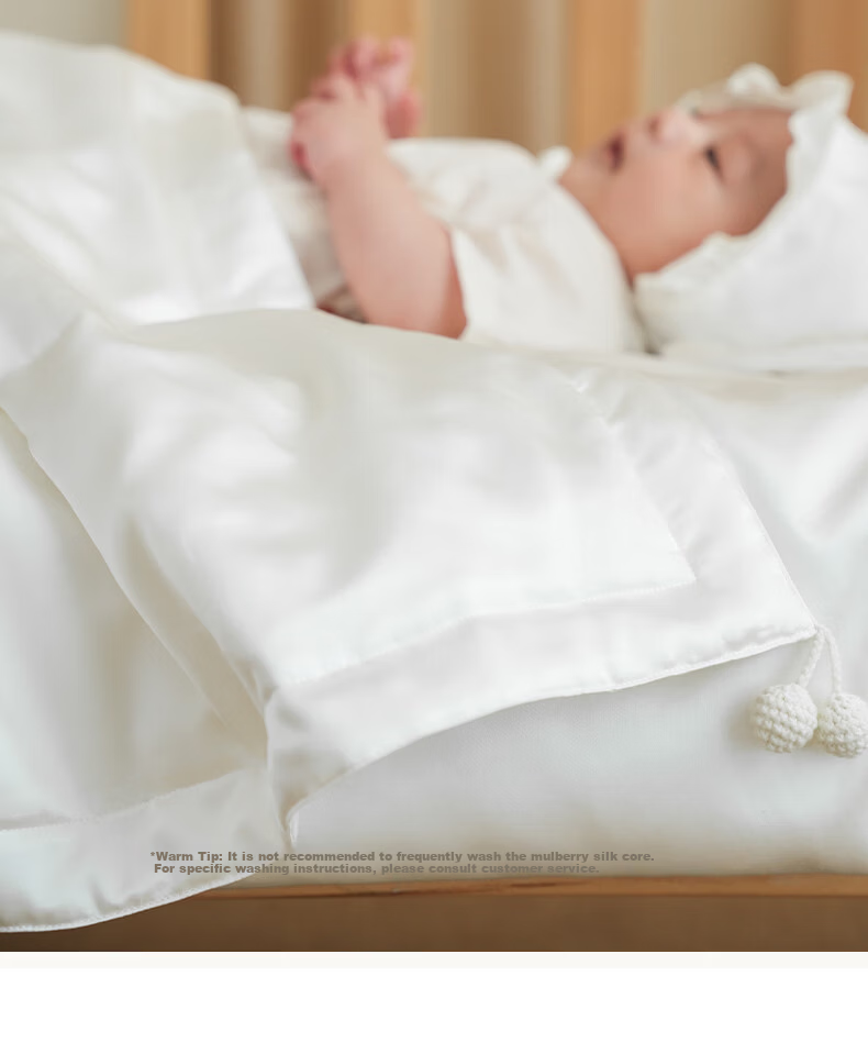LAZY GOOSE Newborn Baby Silk Muslin Blanket, Summer Double-Layer Gauze Swaddle, Nap Blanket, Summer Cooling Quilt 17