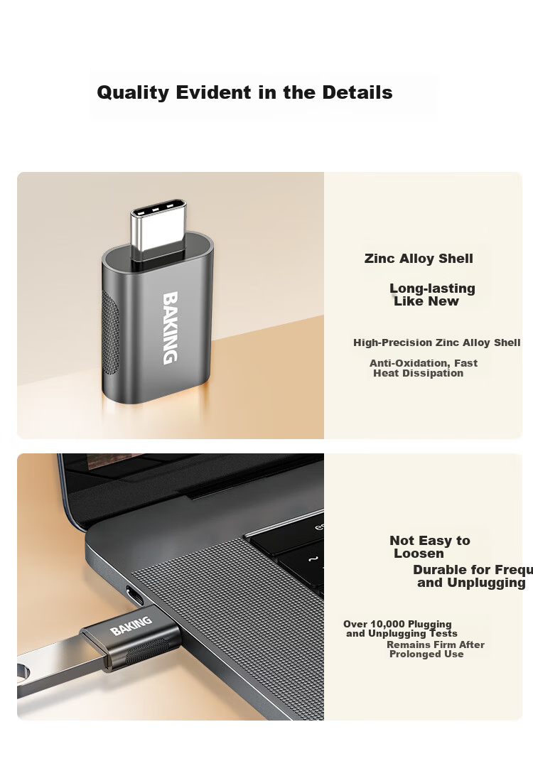 Baking Type-C to USB OTG Adapter Compatible with Apple iPhone 17/16/15, Huawei Phones, Charging Cable, Data Cable, USB Drive, iPad, Laptop, Keyboard, Mouse, Car 9