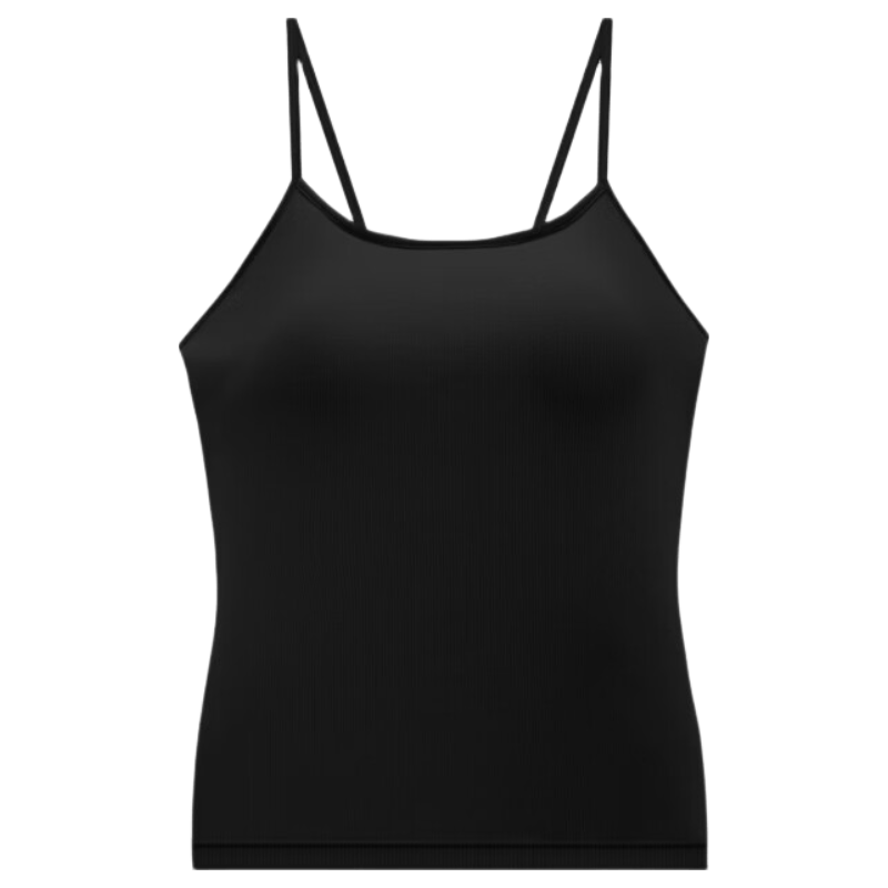 Fenteng Summer Thin Camisole with Chest Pad Women's Xinjiang Cotton Four-Season Base Wear Vest 360 Black XL