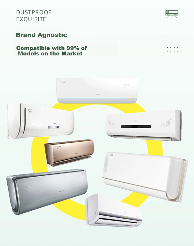 Gusen Zhe Air Conditioner Dust Cover Protective Cover Indoor Wall-Mounted Unit Cover 1-2P Universal Elastic Velvet Washable Full Wrap Brand Universal 2025 New Model 5