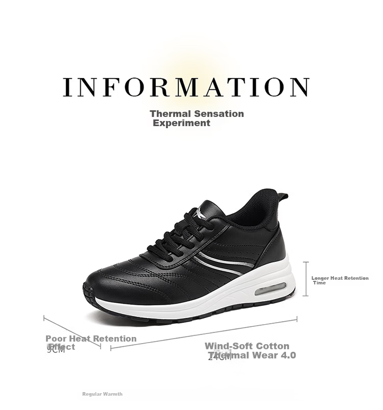 Red Dragonfly Women's Lightweight Shock-Absorbing Casual Shoes Durable Outdoor Fashion Sports White Sneakers EXB351101 Black Size 38 7