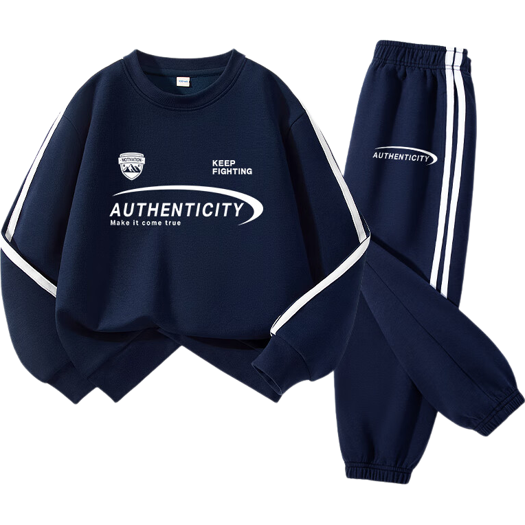 Baleno Boys' Set, Spring And Autumn 2025 Style, Boys' Drawstring Sweatshirt And Sweatpants Two-Piece Outfit, Casual Outdoor Sportswear for Older Childre