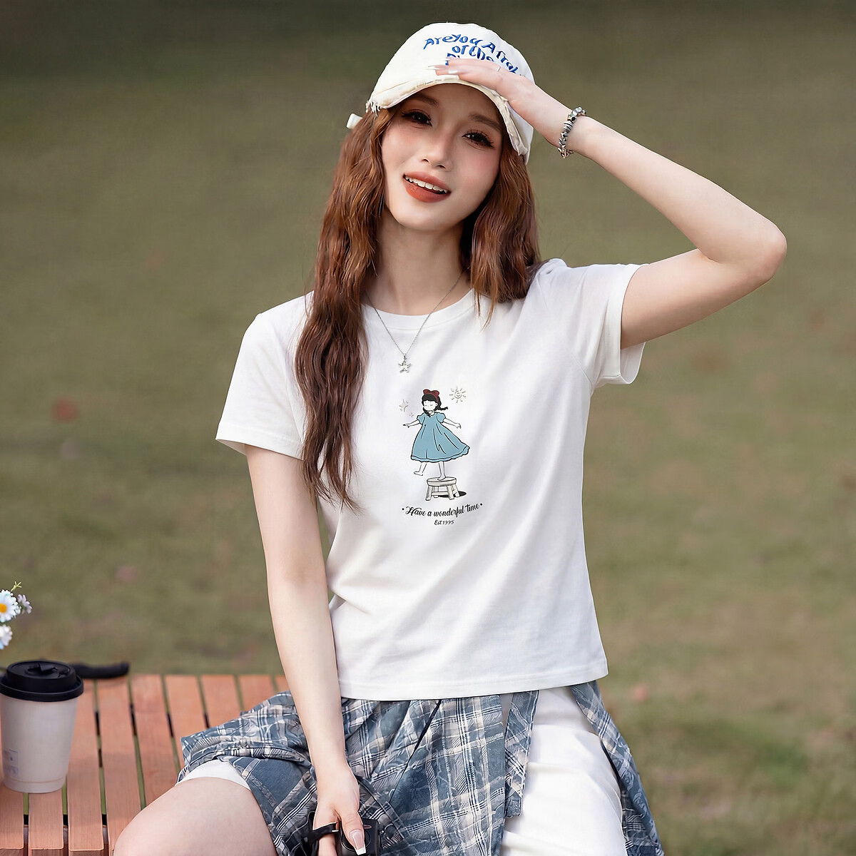 TonLion 2026 Summer Women's Patterned Short Sleeve T-Shirt Casual Versatile Fashion High-End Comfortable Breathable Tee