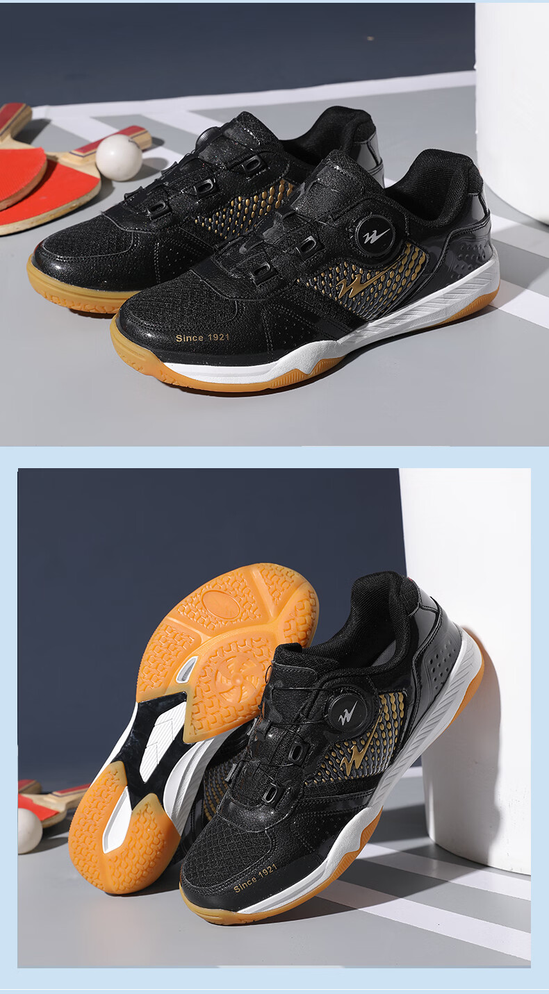 Shuangxing Badminton Shoes Unisex Adult Children Table Tennis Shoes Lightweight Sports Training Shoes White Blue (Dual Use for Badminton and Table Tennis) Size 41 17
