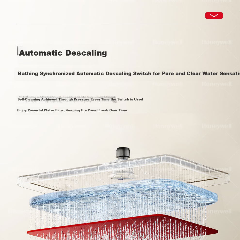 Honeywell Descaling Large Shower Head High-Pressure Single Bathroom Shower 24H0CQ 8