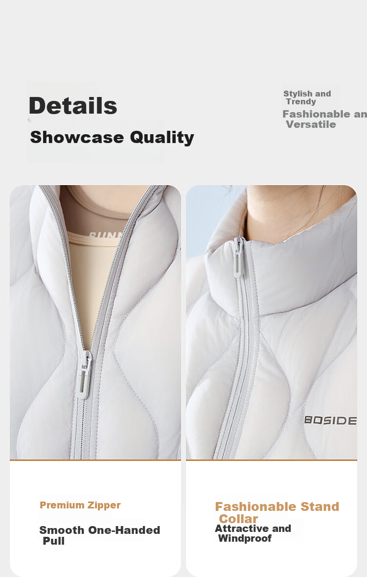 Bosideng Spring Autumn 90% Goose Down Lightweight Stand Collar Slim Fit Short Casual Versatile Comfortable Women's Down Jacket 18