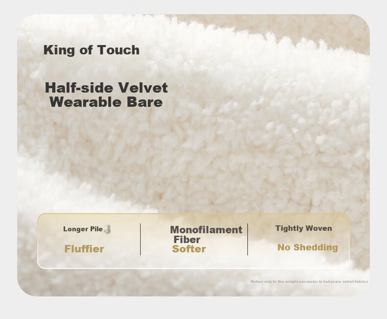 Babycare Children's Warm Homewear Parent-Child Autumn Winter Half Velvet Homewear Set Panda Off-White 100 Kids' Version 6