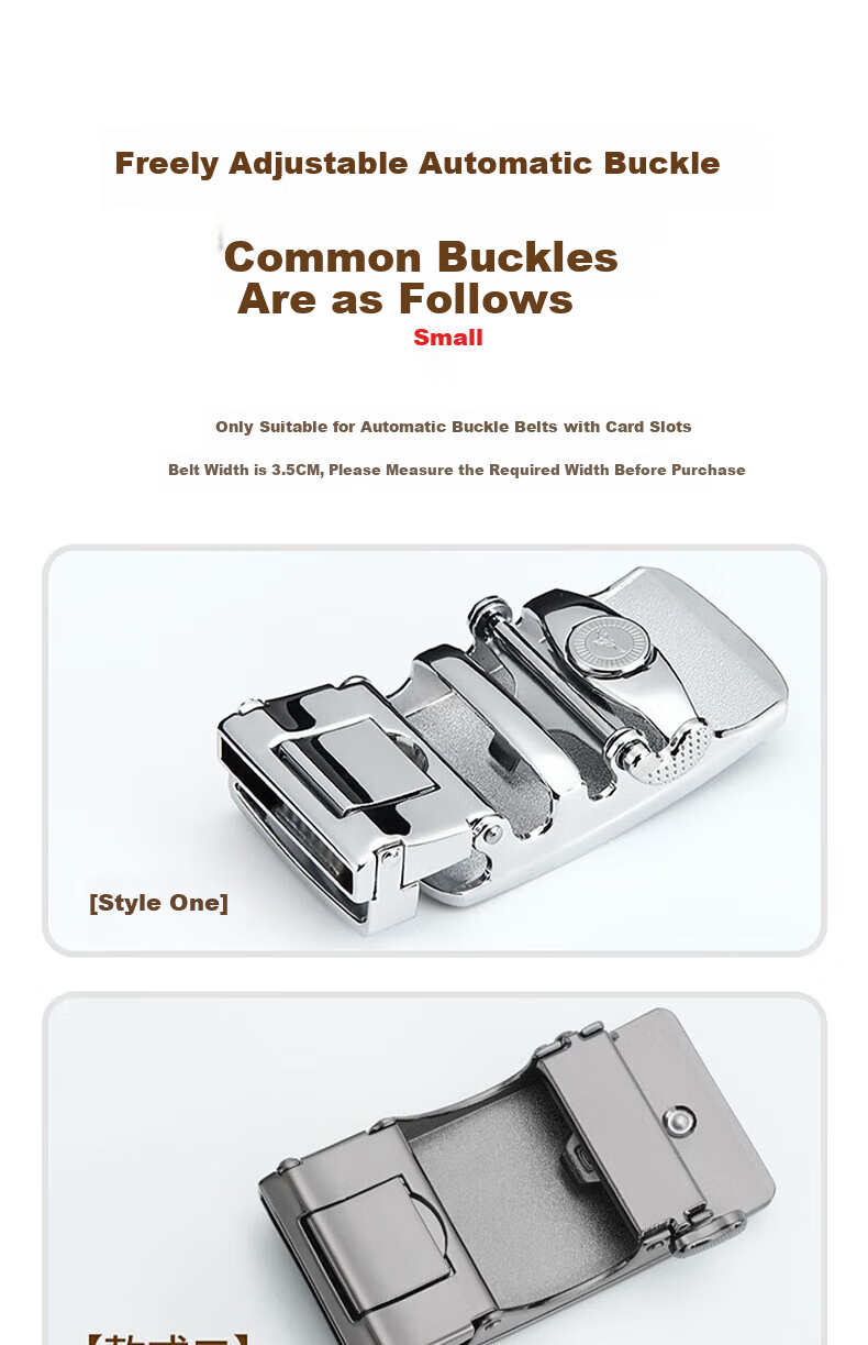 Romon Men's Genuine Leather Belt Strap Automatic Buckle Business Waistband New Style Without Buckle Head 7
