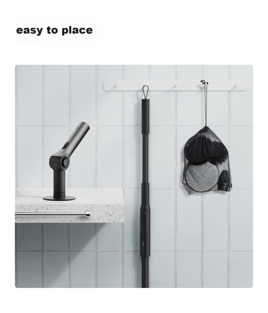 HOTOHOTO Max Whole-House Electric Cleaning Brush Smart Home Waterproof Body Stepless Adjustment Magnetic Head Gift 14