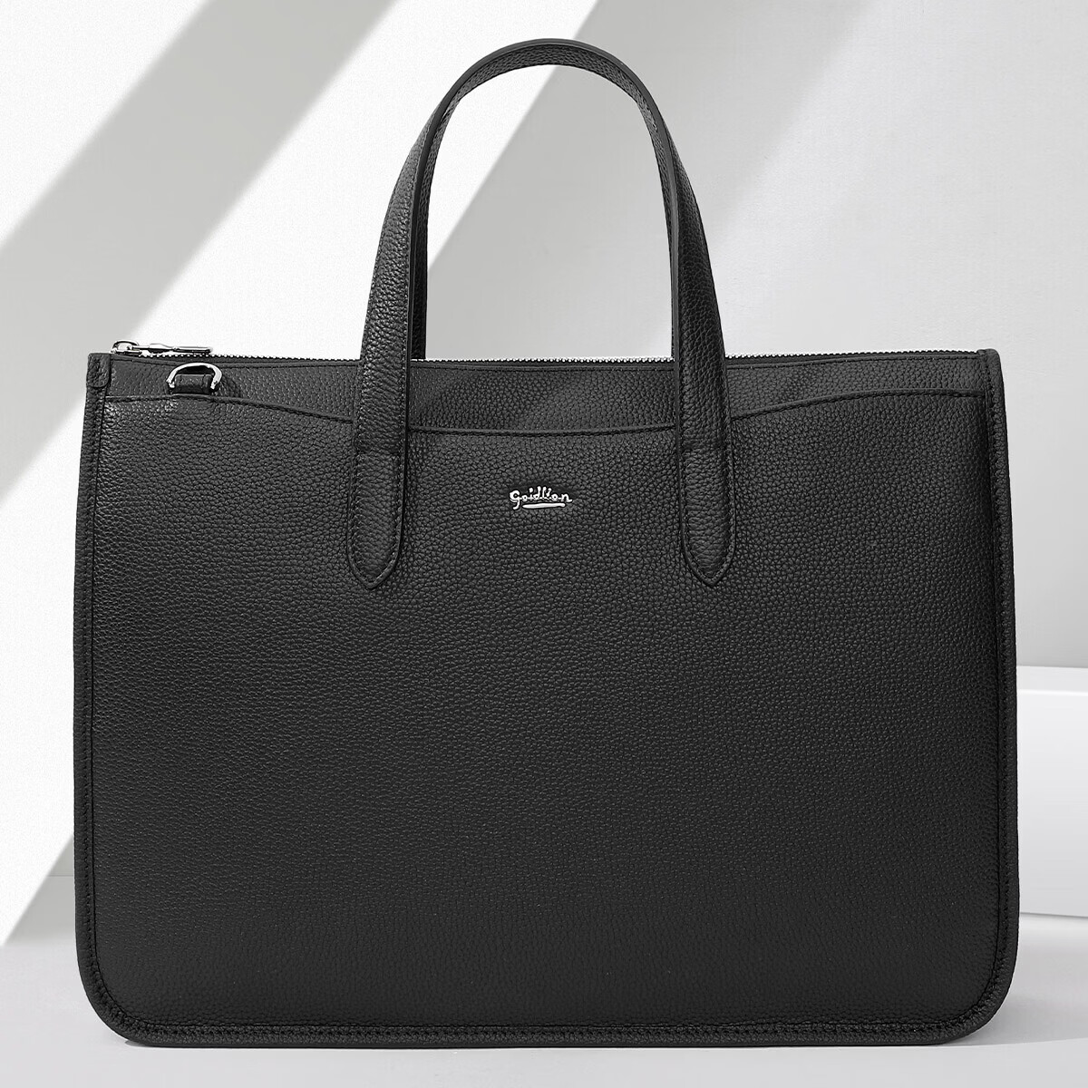 Goldlion Large Capacity Briefcase, Horizontal Style Business Handbag for Men, Laptop Bag, Birthday Gift
