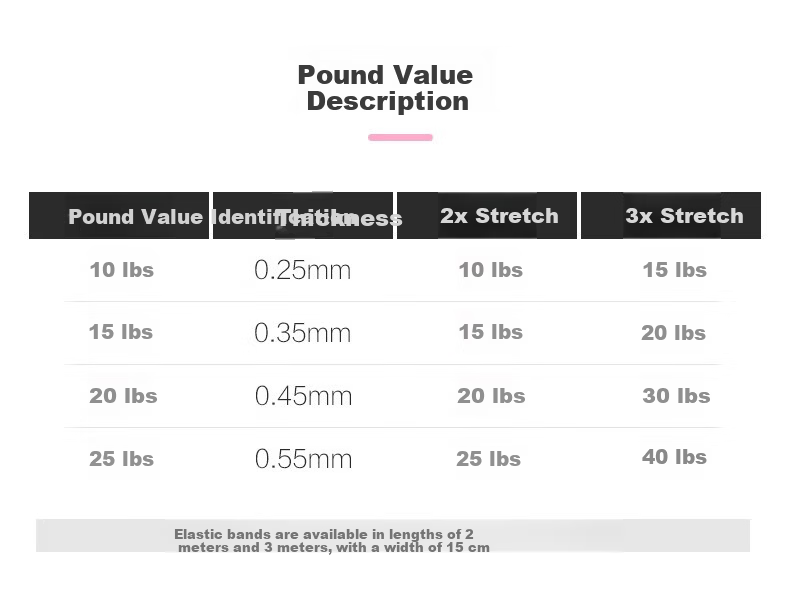 JOINFIT Elastic Resistance Band Fitness Yoga Strength Training Pull Rope Taro Purple 15lbs J.R.006DC-J 11