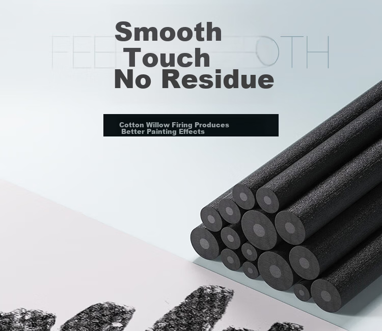 Mont Marte Artco Charcoal Pencil Set 25pcs 4-5mm Drawing Charcoal Sticks Sketching Art Supplies 14