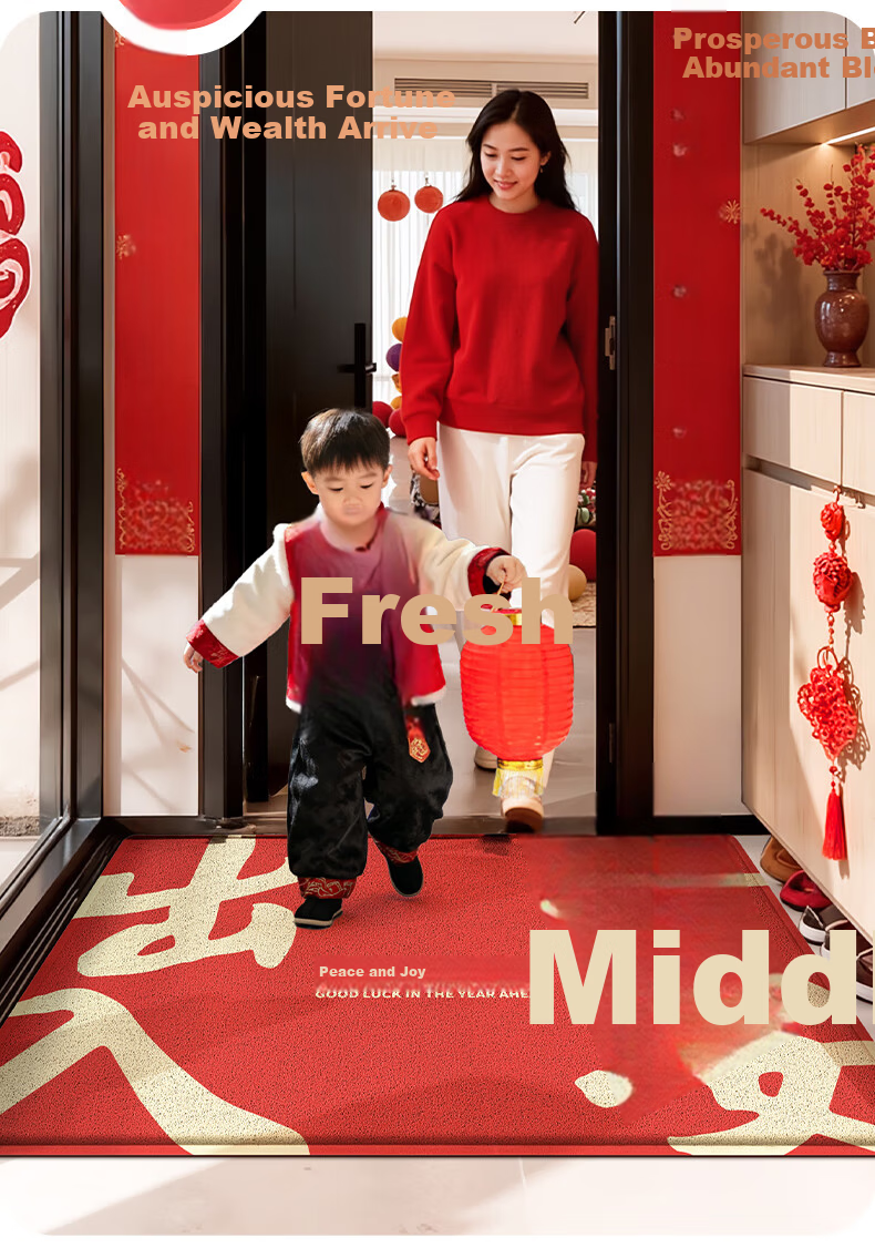 Da Jiang Entrance Floor Mat Non-Slip Door Carpet 60x90cm 3