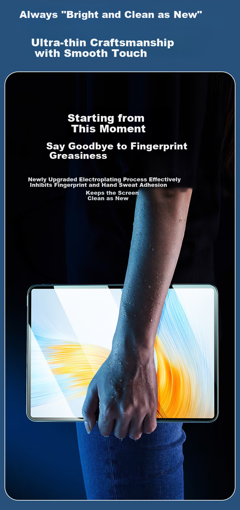CoolerFang Tempered Glass Screen Protector for Honor MagicPad 3 12.5-inch Tablet 2025 Full Coverage Ultra-Thin HD Anti-Explosion Anti-Fingerprint Film 8