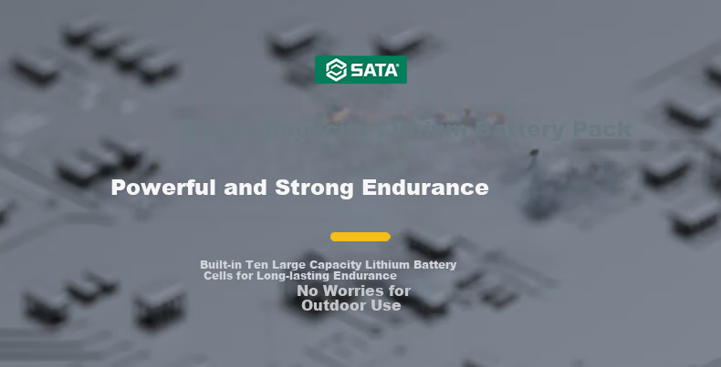 SATA Lithium Battery Brushless Concrete Vibrator Handheld Site Rechargeable Concrete Vibrator D05540 One Battery 7