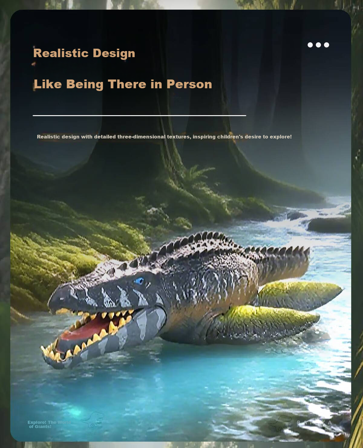 Bameika Large Smart Sound-Activated Dinosaur Model Toy Realistic Jurassic Animals T-Rex, Pterosaur, Triceratops, Brachiosaurus 7