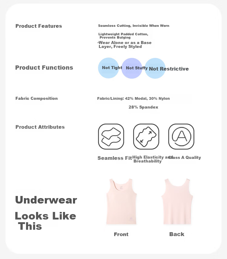 Jiusuiban Children's Vest for Girls, Size 120S, Jinmo Brand, for Ages 12-15 during Puberty, with Chest Pads, Bra, Student Anti-Nipple Show Underwear 2