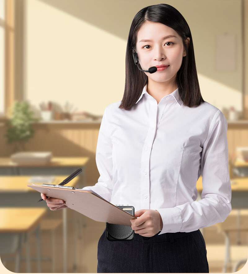 Aiwa AS-1 Little Bee Amplifier Teacher Bluetooth Speaker Long Battery Life Portable Outdoor Tour Guide Waist-mounted Microphone Black Headset Version 14