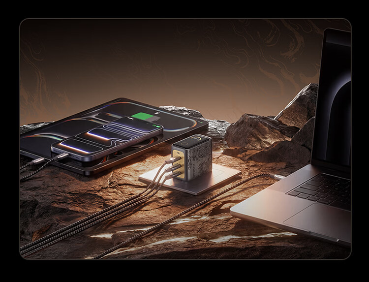 ANKER [Black Myth Wukong Collaboration] Anker Spirit Light Smart Display Charger Pro 160W Prime GaN Type-C Fast Charger Compatible with Apple iPhone 17 15