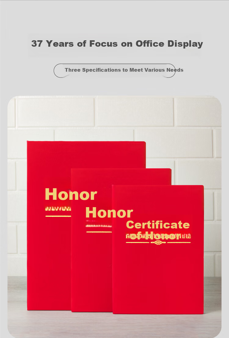 DSB 8K Single Pack Medal Style Honor Certificate Cover Inner Core Custom Glossy Gold Stamped Award Protective Sleeve Annual Ceremony Award [Includes 2 Inner Sheets] 051018 4